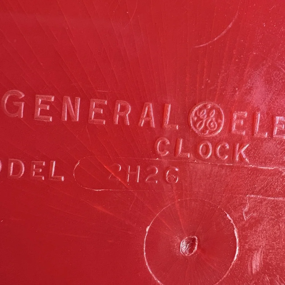 Vintage 1950's General Electric GE Wall Clock Faded Model 2H26 THE GOURMET